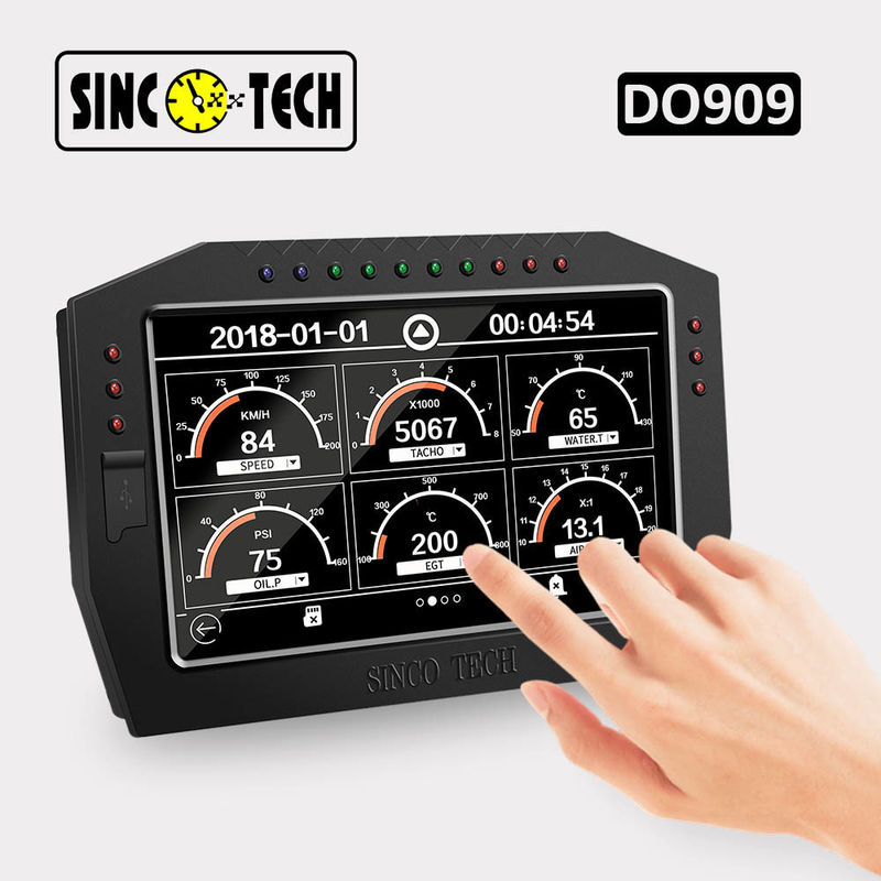 DO909 12v 7 Inch LCD 9VDC Car Racing Dashboard Gauge