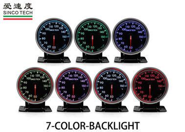 2.5 Inch 60mm Race Car Gauges LED Display 7 Color Backlight Alumimum Material