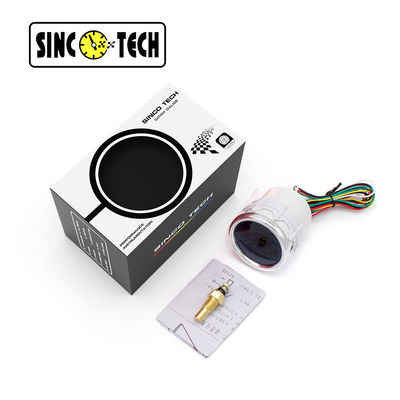 Toon 2-inch olietemperatuurmeter Meter Sinco Tech 6145T Pointer Auto Mobile Zwart scherm